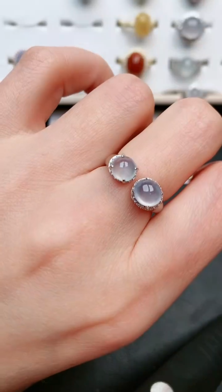 【闪购商品】翡翠戒指银S925镶嵌....