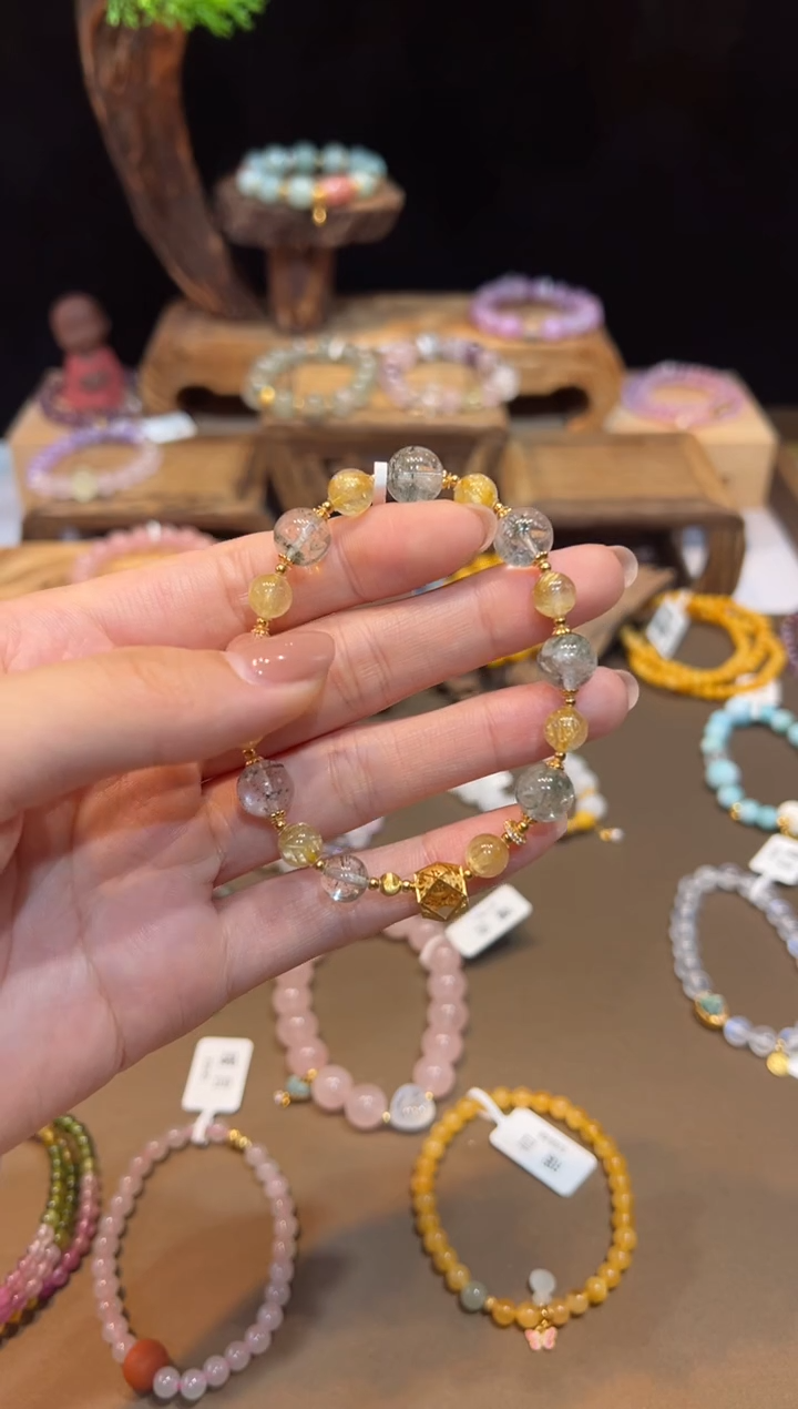 水晶手链未镶嵌手饰@@E6794