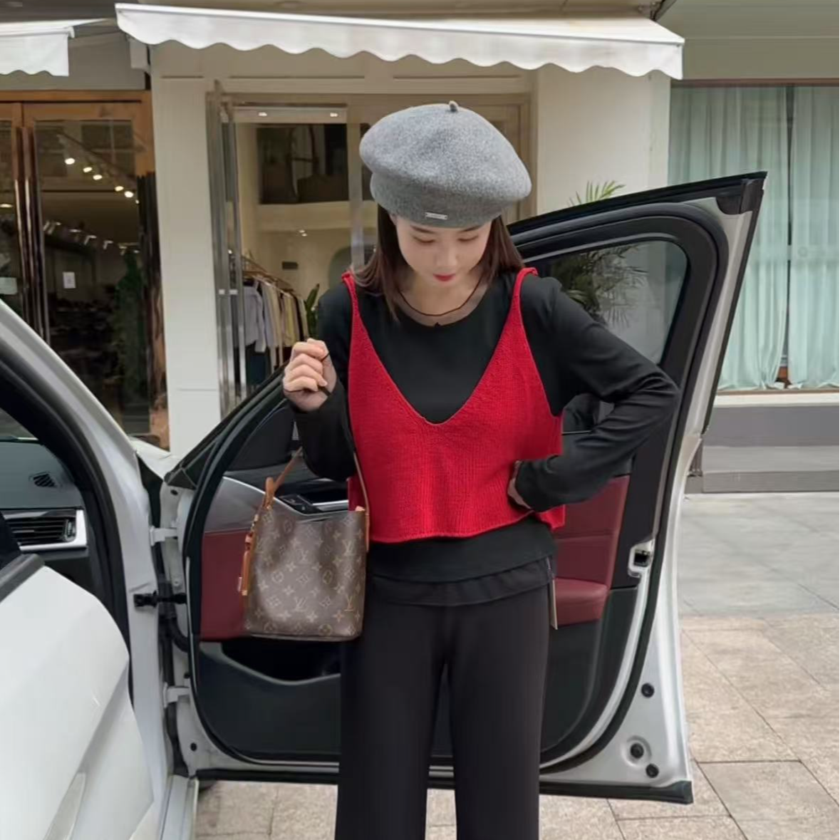 ZY服饰 早秋新品 打底+背心 两件套上衣
