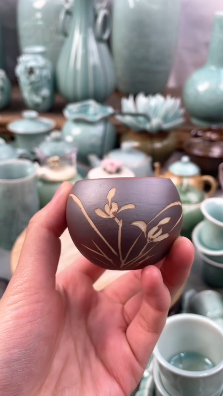 【闪购商品】手工刻绘 福利款 慧仙青瓷 瓷器