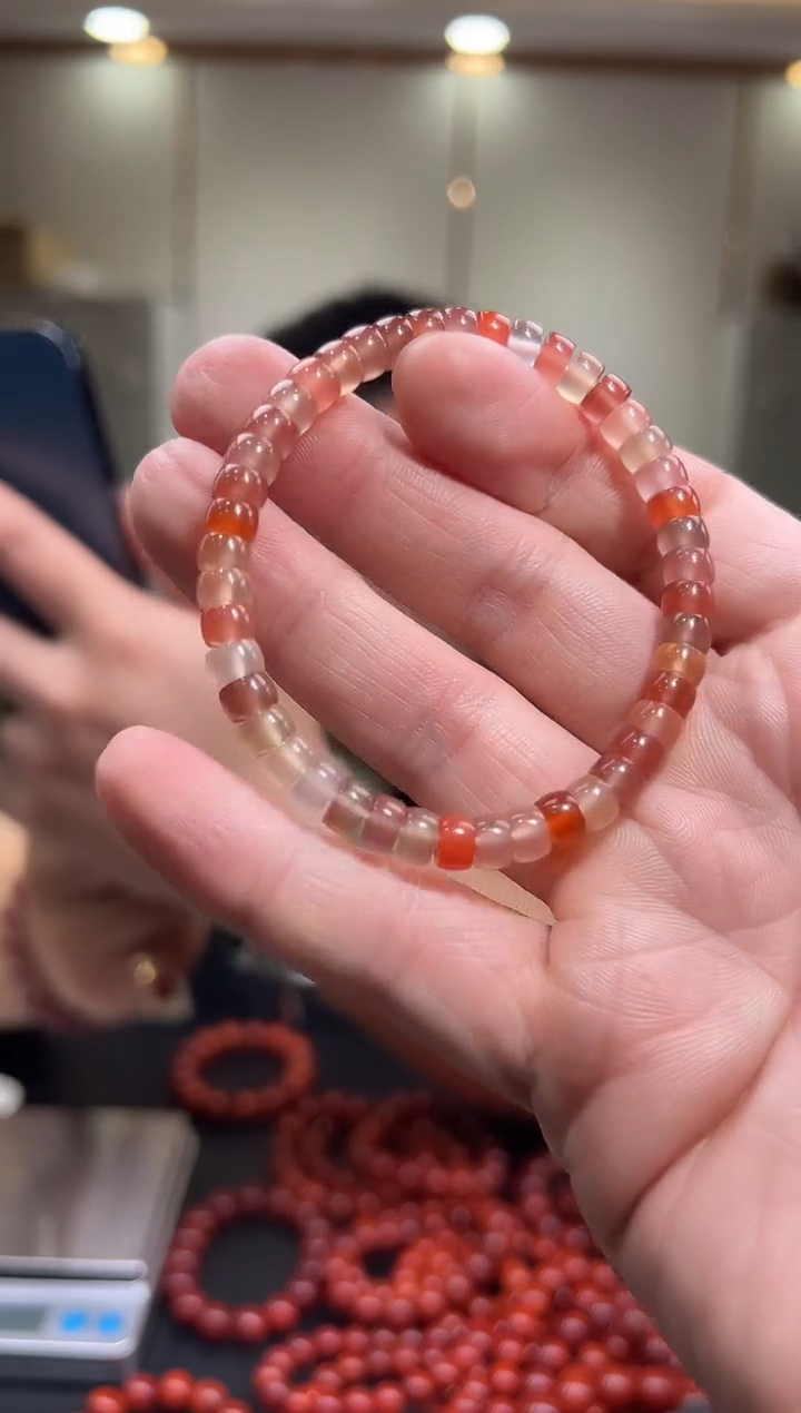 【闪购商品】南红玛瑙手链未镶嵌多宝药片/多样性发货