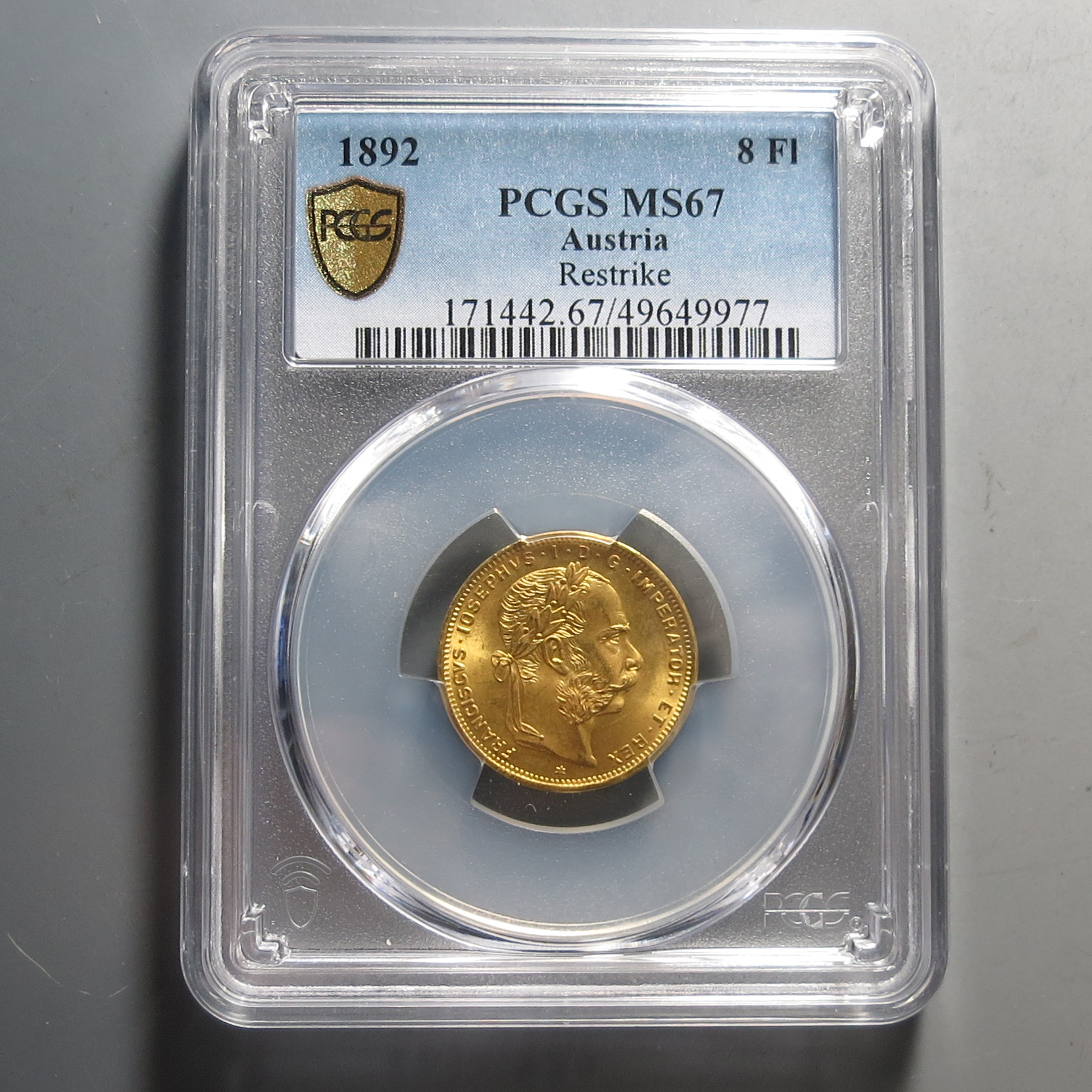 （PCGS-MS67)金币一枚9977