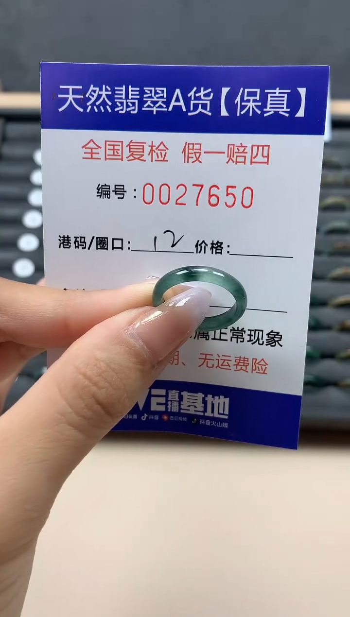 【闪购商品】翡翠戒指未镶嵌天然27650