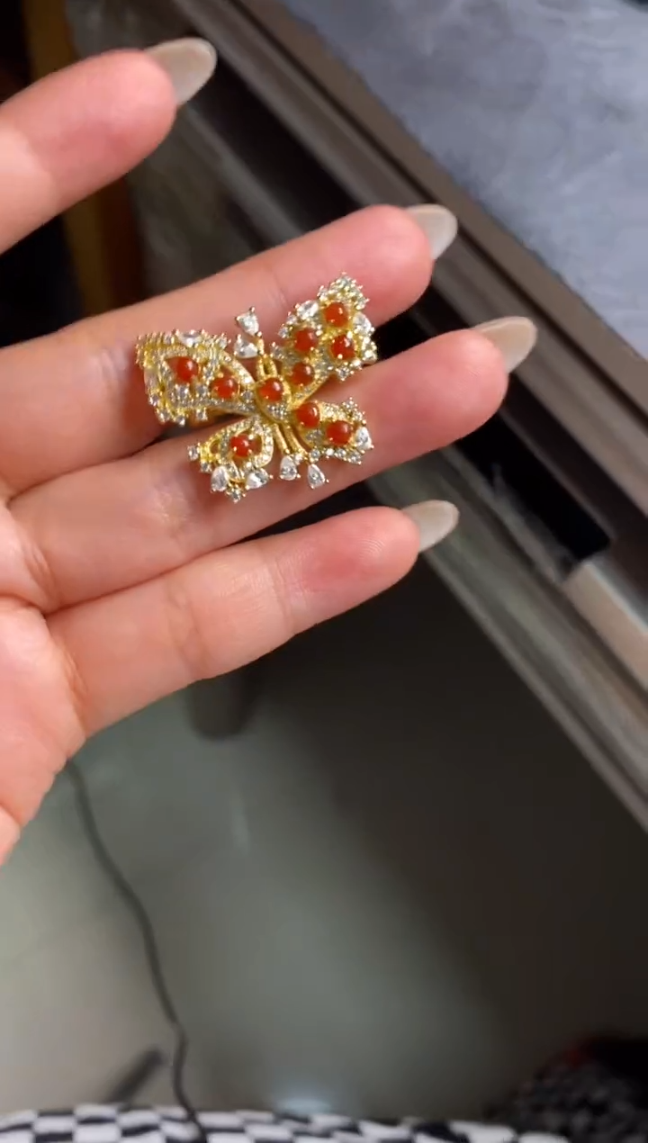 银S925镶嵌戒指翡翠天然A货翡翠