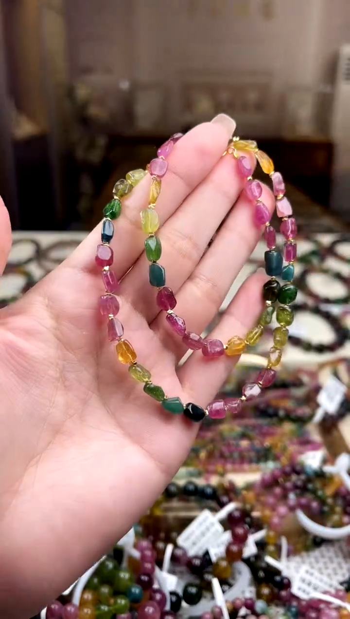 /未镶嵌碧玺碧玺项链多样性发货