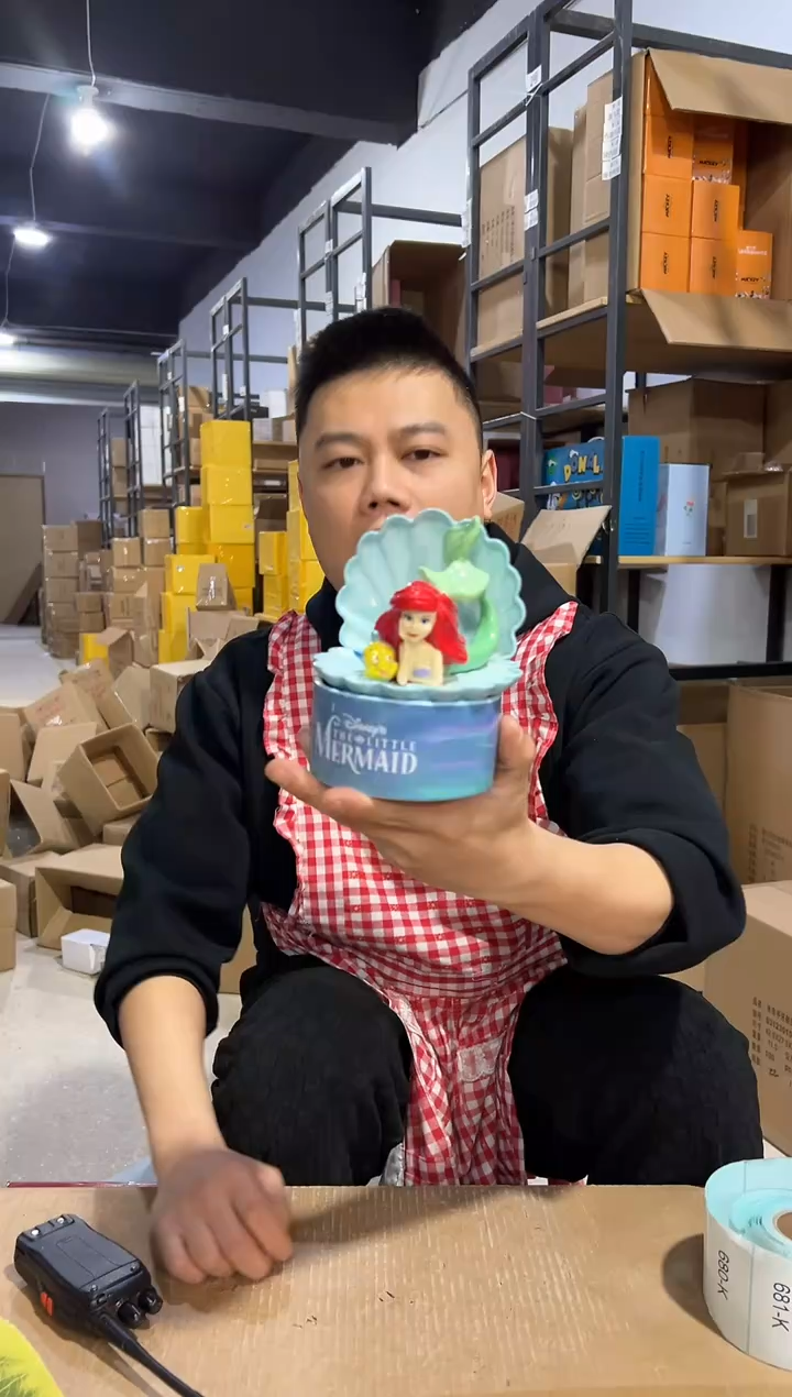 【闪购商品】杯陶瓷美人鱼首饰盒