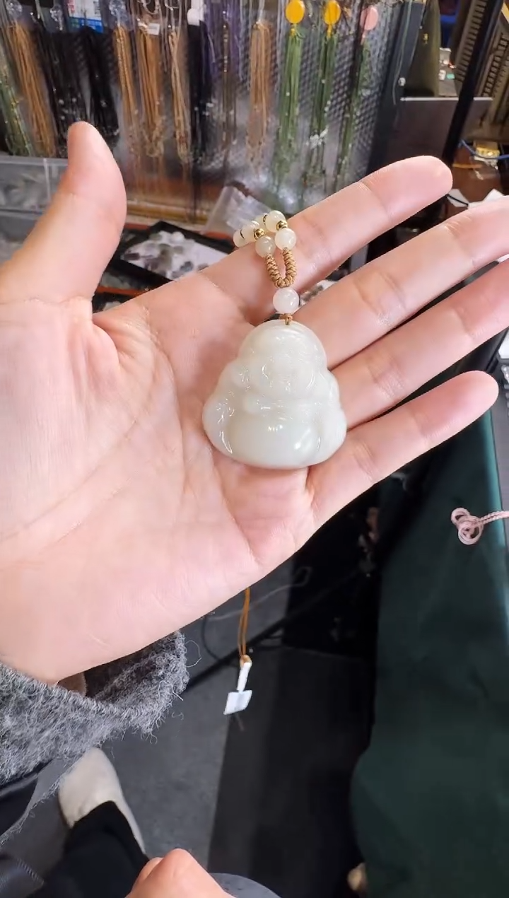 【闪购商品】和田玉颈饰未镶嵌白玉35佛公