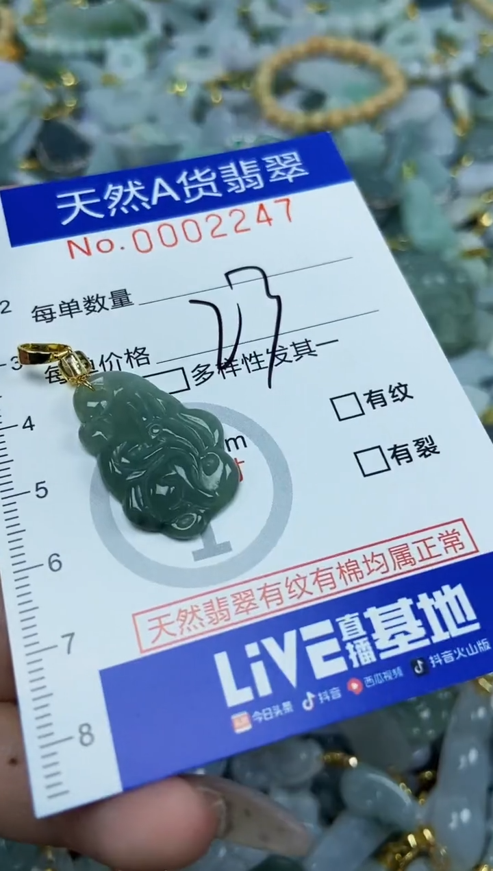 【闪购商品】翡翠颈饰未镶嵌天然A货翡翠