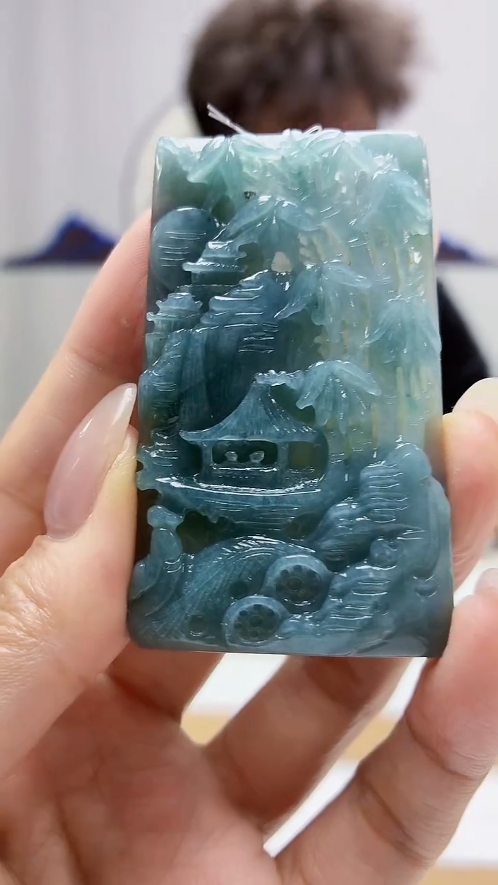 未镶嵌定制翡翠4688MM-毛货挂件98