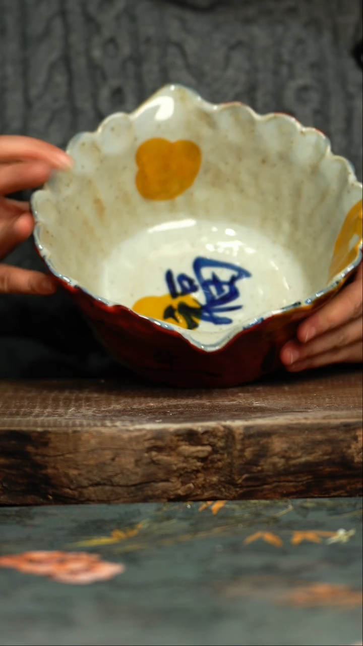 【闪购商品】杯杯釉下彩手工手绘同款陶器