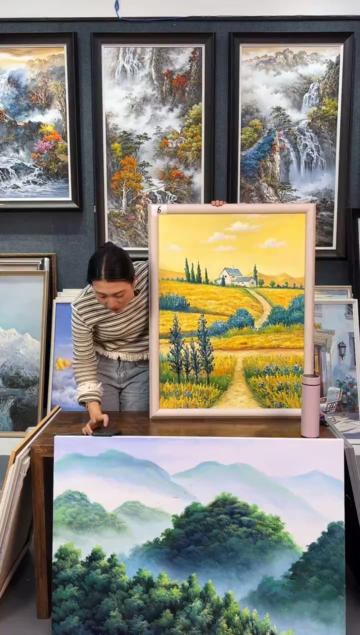 【闪购商品】油画174号手绘油画-60*80-风景