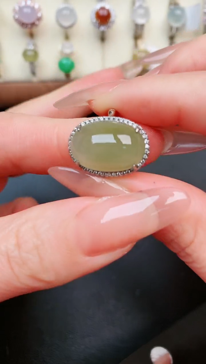 【闪购商品】翡翠戒指银S925镶嵌.....