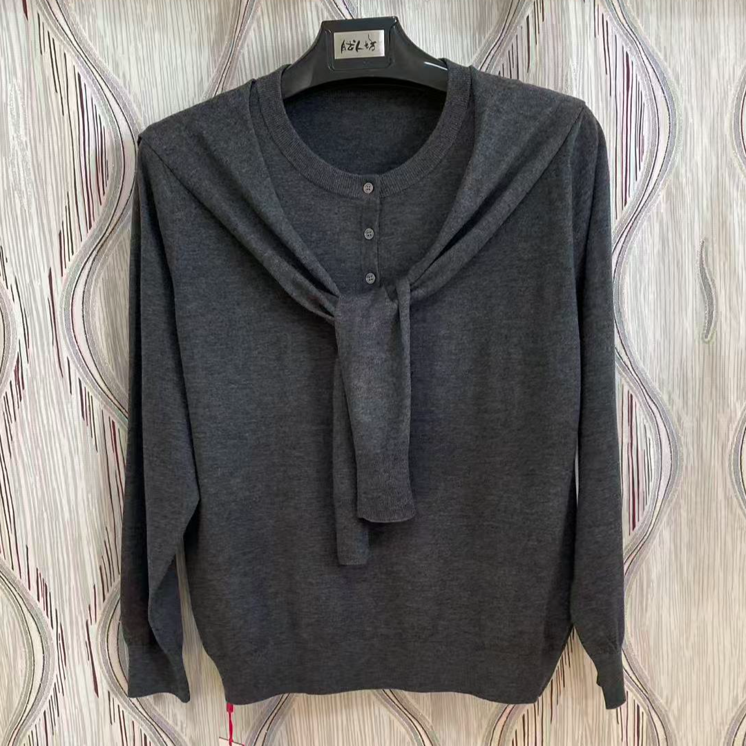 （X新）胖人坊大码女装毛衫0439   衣长63  120