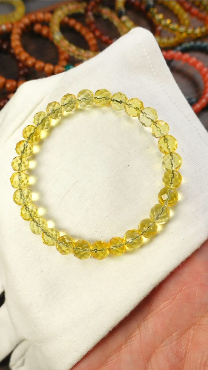 【闪购商品】琥珀手链未镶嵌2534/金珀钻切手串