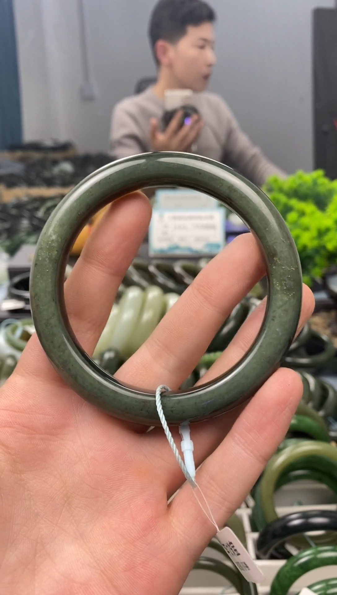 未镶嵌手镯和田玉63.3