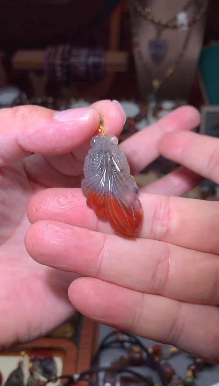 未镶嵌珠宝半成品水晶红极光