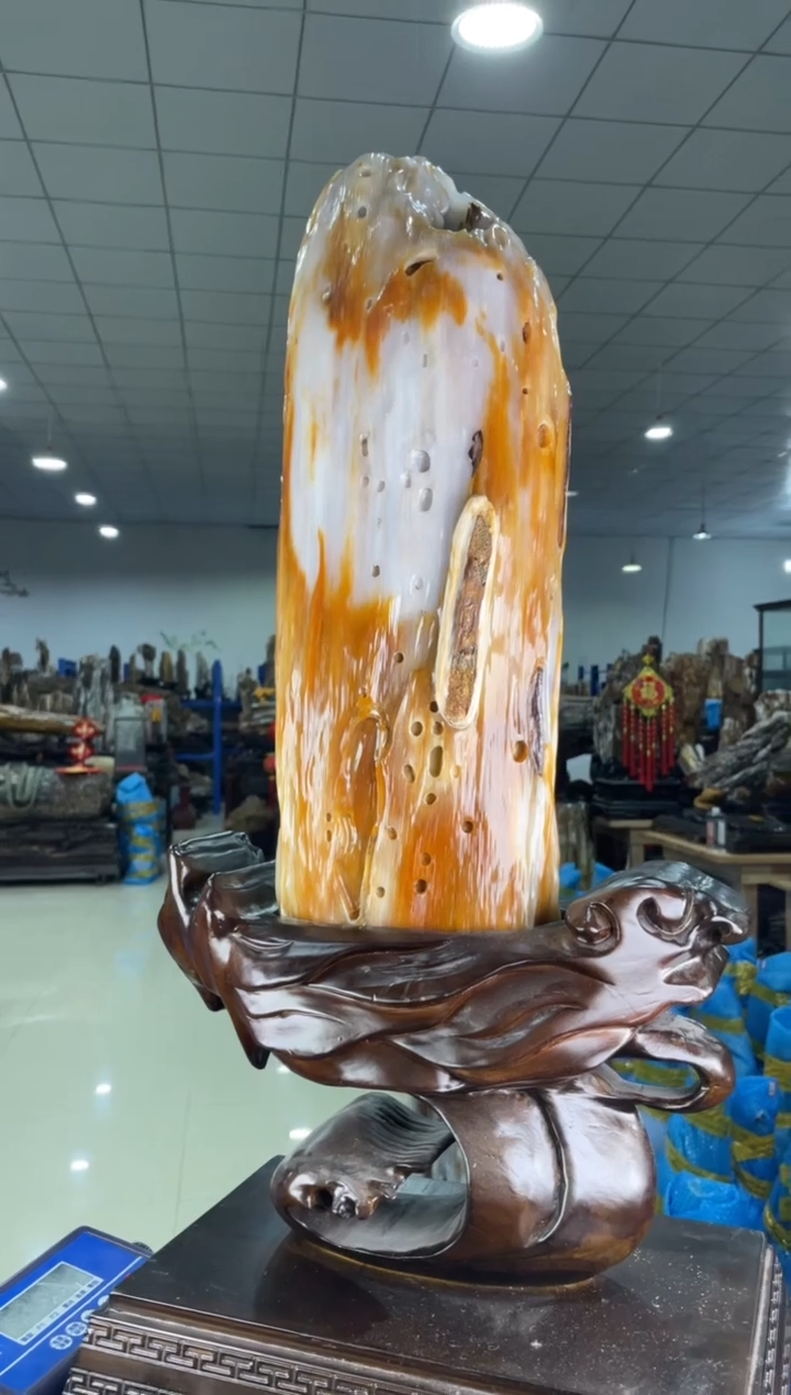 【闪购商品】硅化玉摆件未镶嵌46