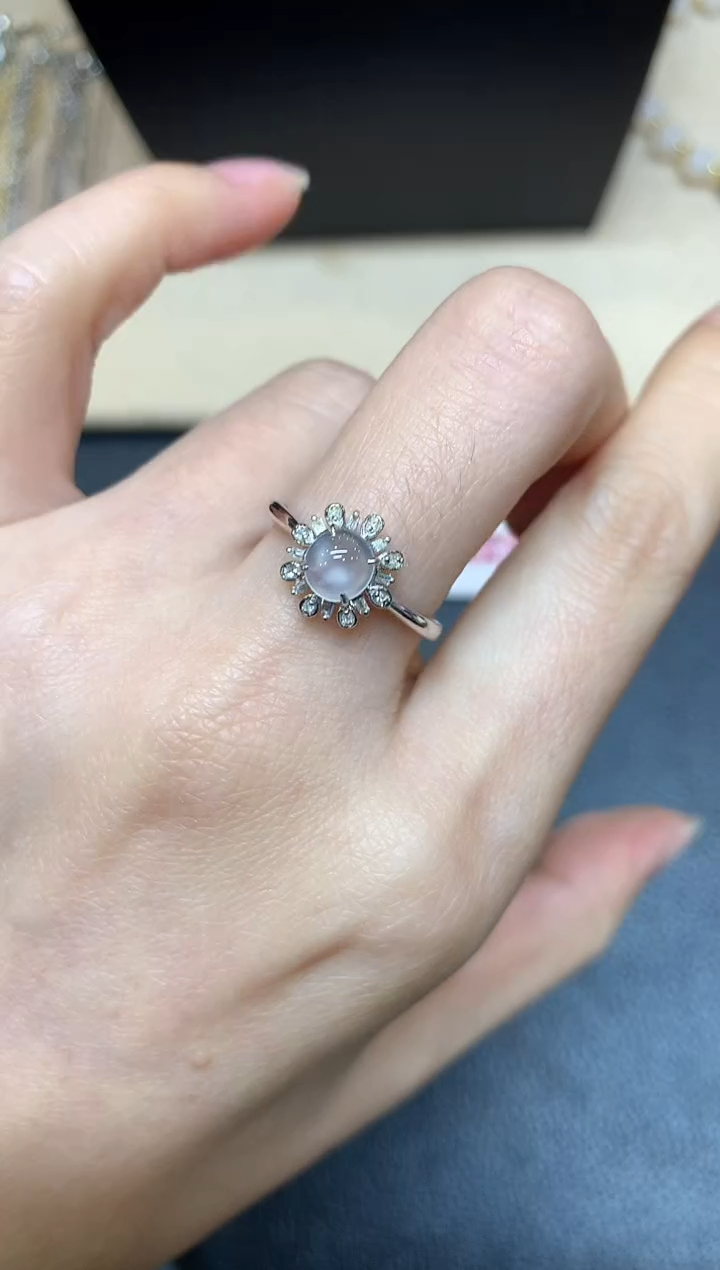 【闪购商品】翡翠戒指18K金镶嵌【无鉴赏期