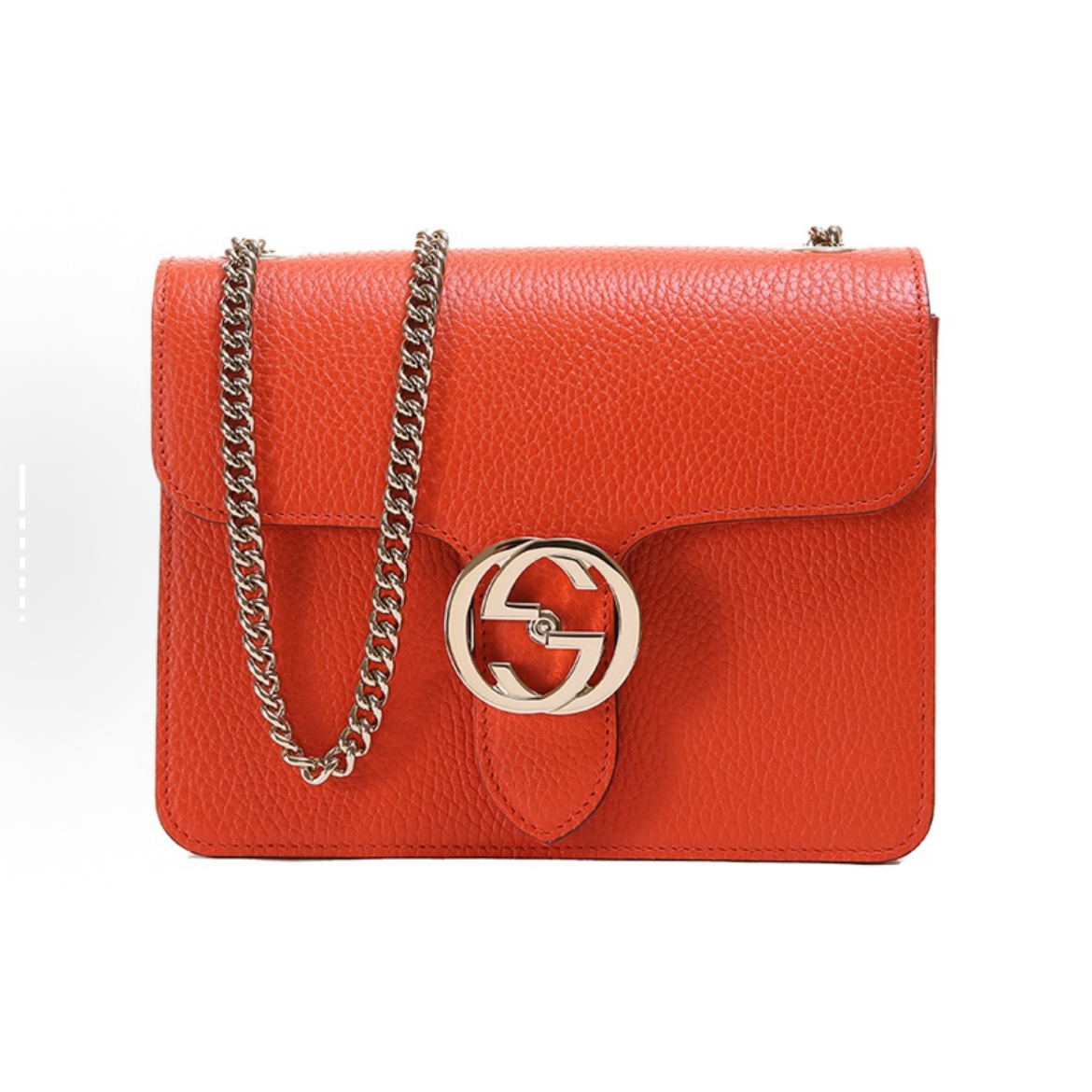99新 GUCCI/古驰 风琴包 橘色（直播专属）