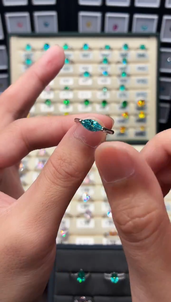 银S925镶嵌戒指碧玺444