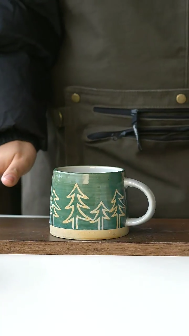 【闪购商品】陶瓷025微瑕粗陶马克杯@4-2@