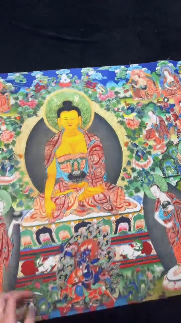 装裱画精美唐卡作品TK16046