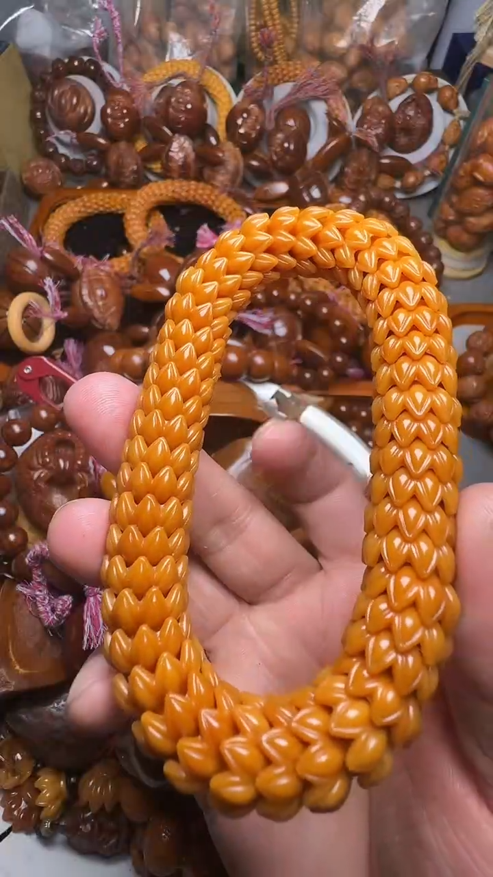 手串橄榄核猴头莲花
