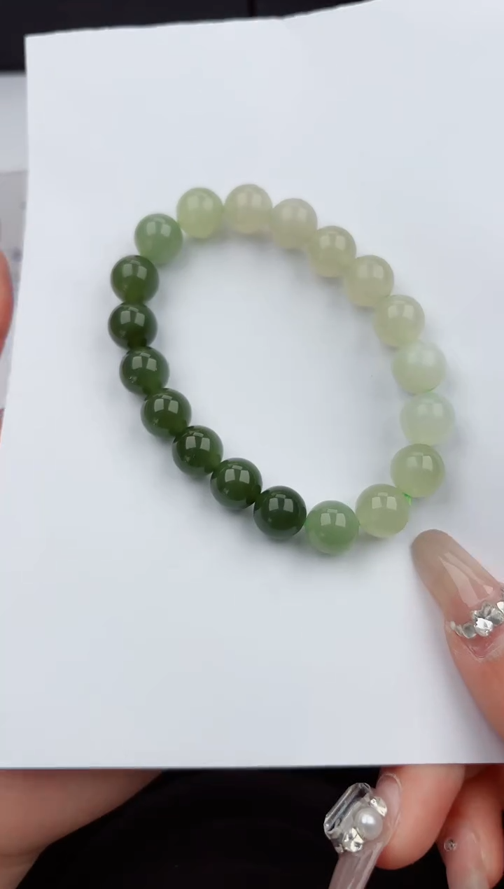 【闪购商品】和田玉手串未镶嵌555微色差T