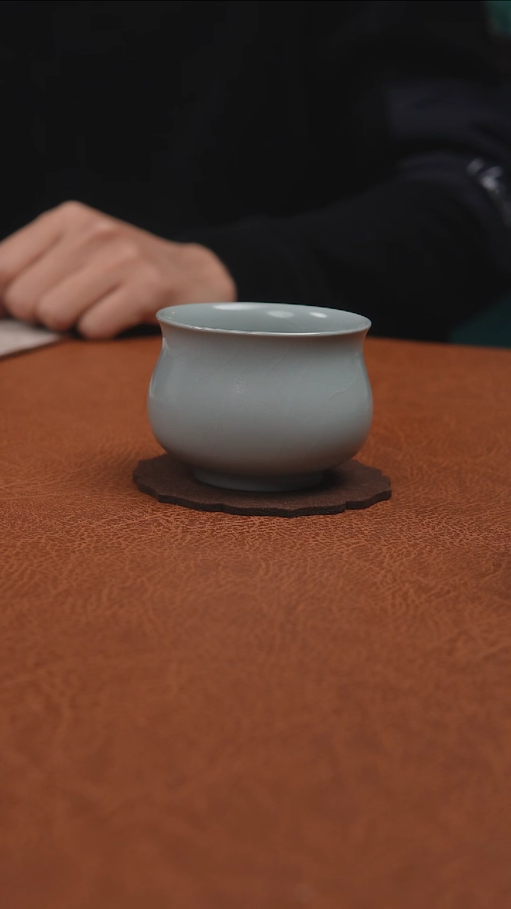 【闪购商品】杯汝州原产地原矿釉月白杯子