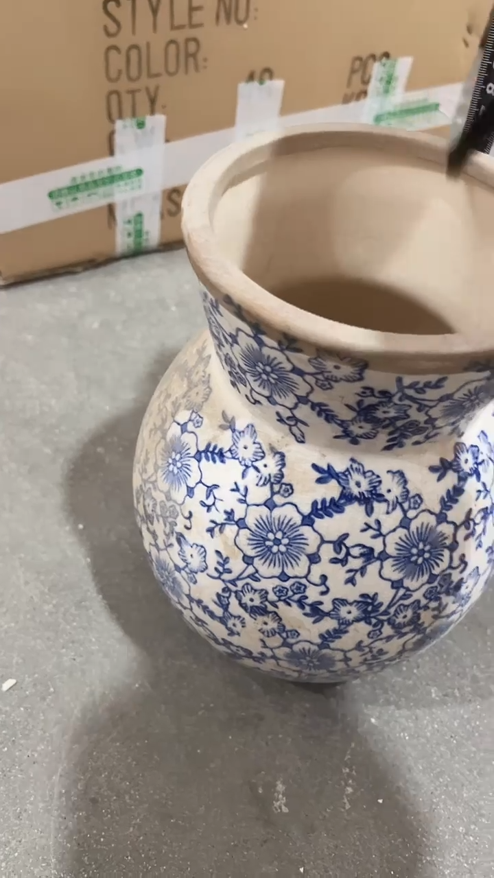 【闪购商品】陶瓷花盆高27cm内径13cm