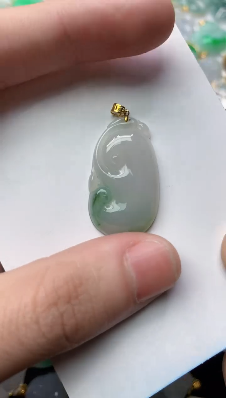 【闪购商品】翡翠颈饰18K金镶嵌26..........