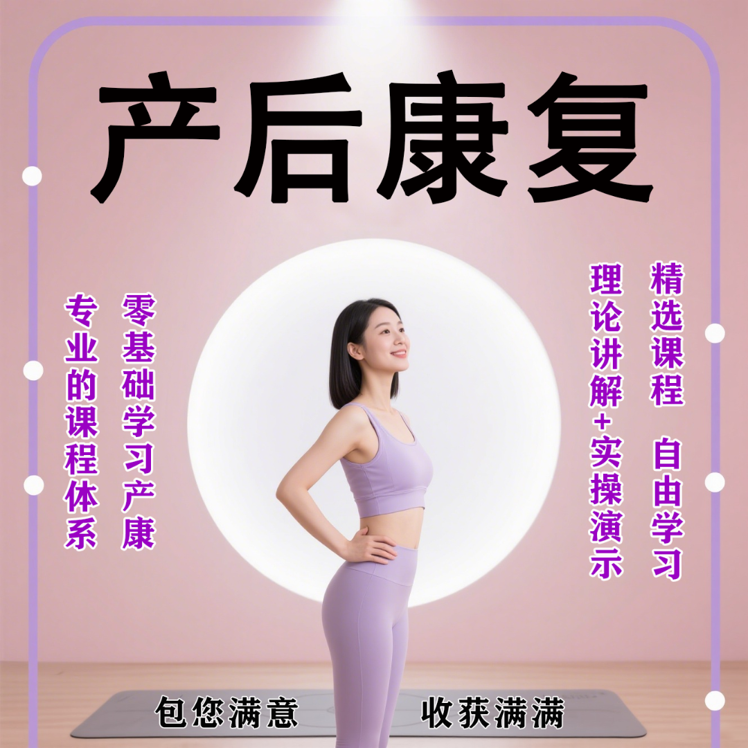 产后康复技能课:产后 3 天护理+ 腹直肌初步放松手法提升竞争