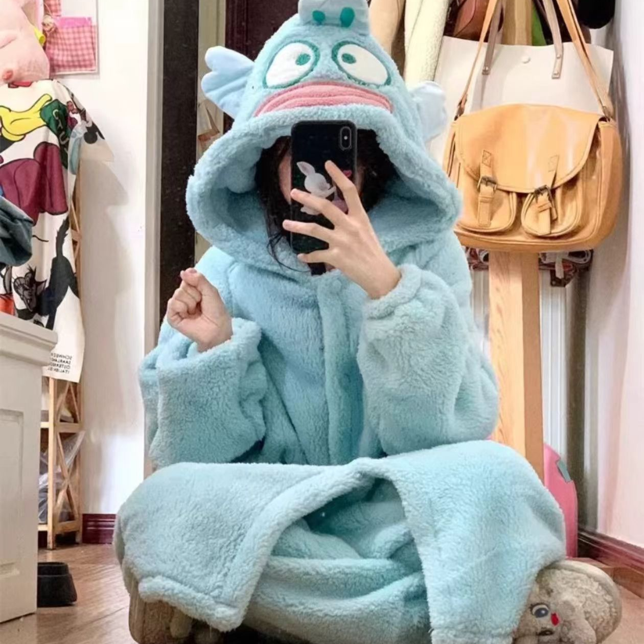 孤品-瑕疵-睡衣-直播间主播展示扣号下单