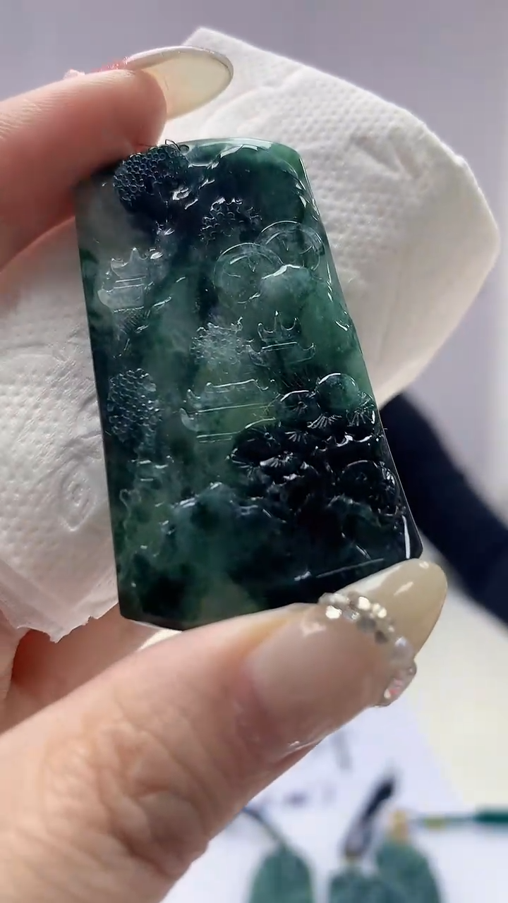 【闪购商品】定制翡翠未镶嵌0405DD-毛货挂件25