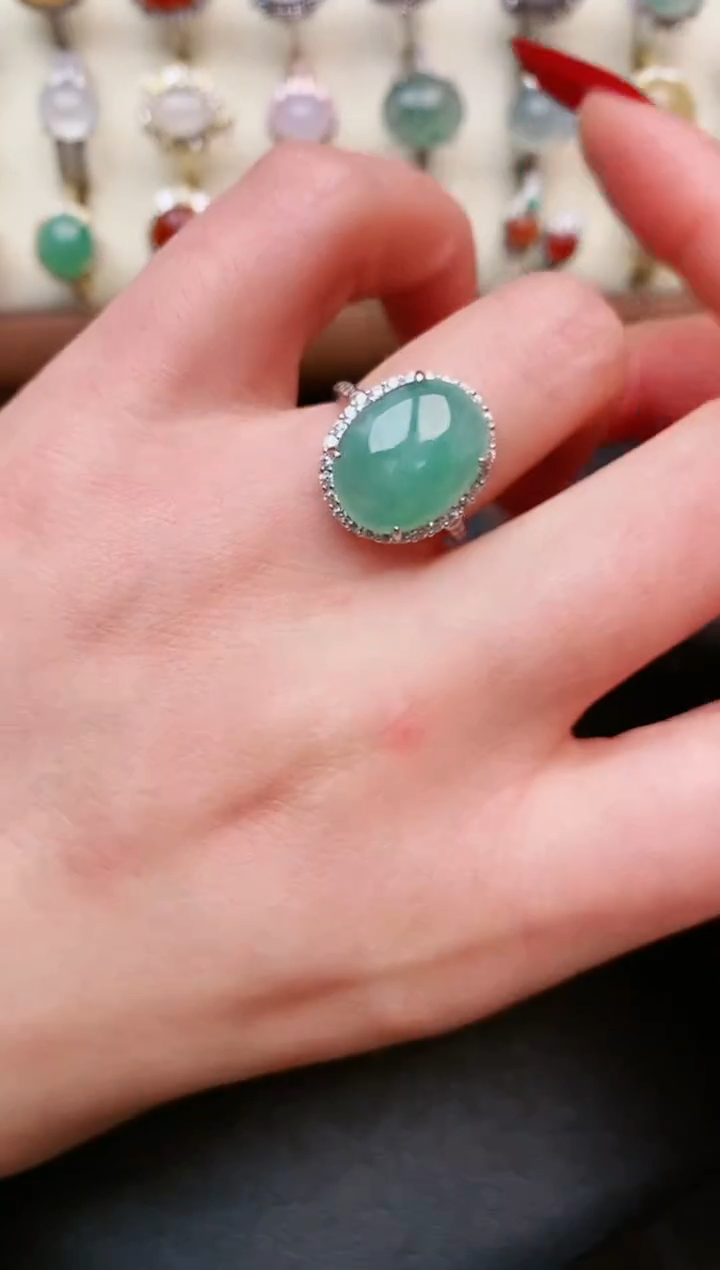【闪购商品】翡翠戒指银S925镶嵌.....