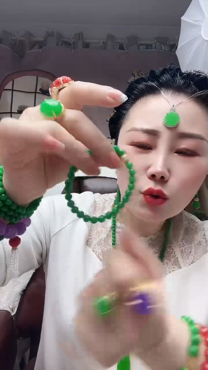 【闪购商品】翡翠手链14K金镶嵌061号