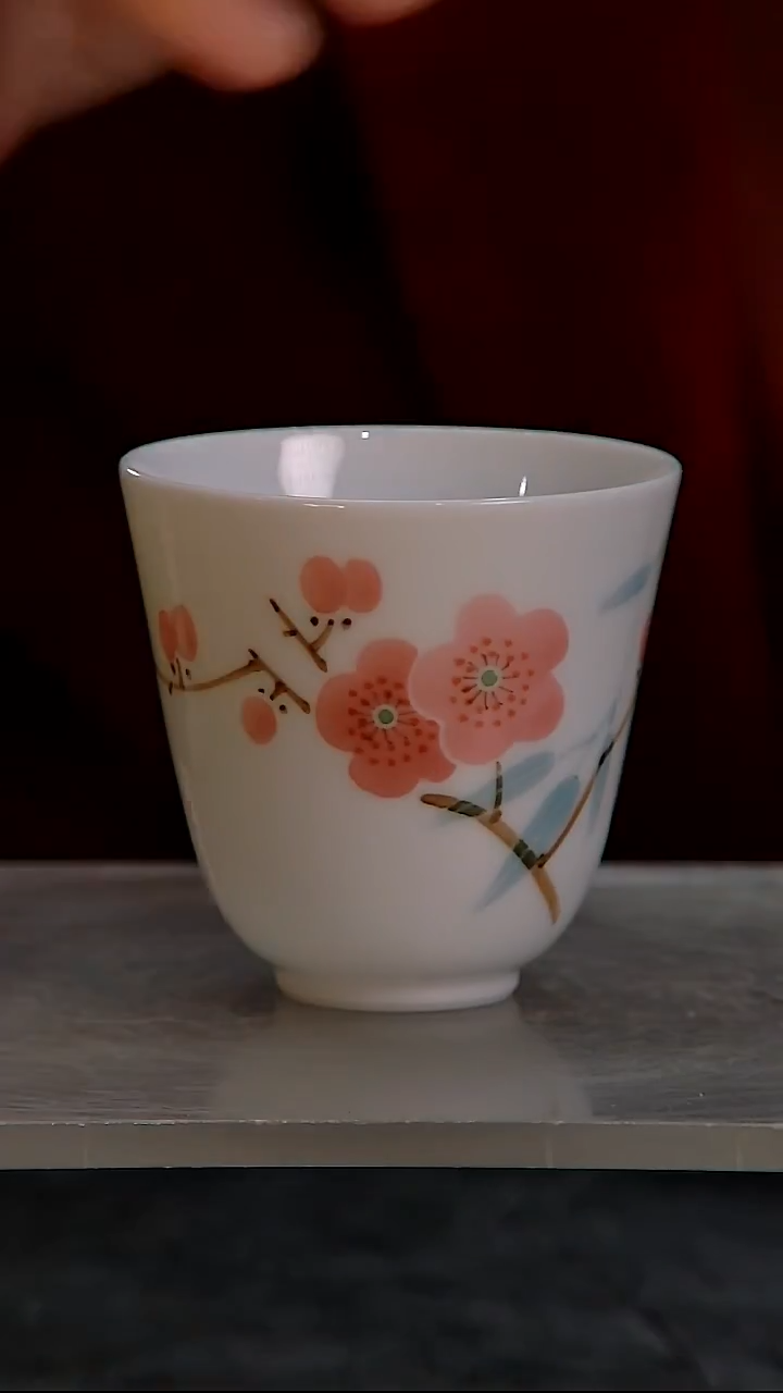陶瓷7501梅花铃铛杯666