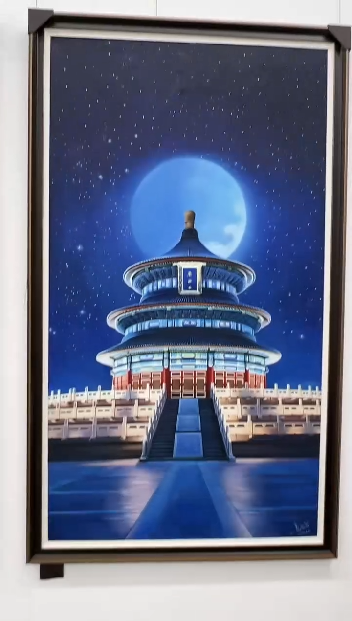 【闪购商品】绘画吴子逸-180*100cm-故宫油画