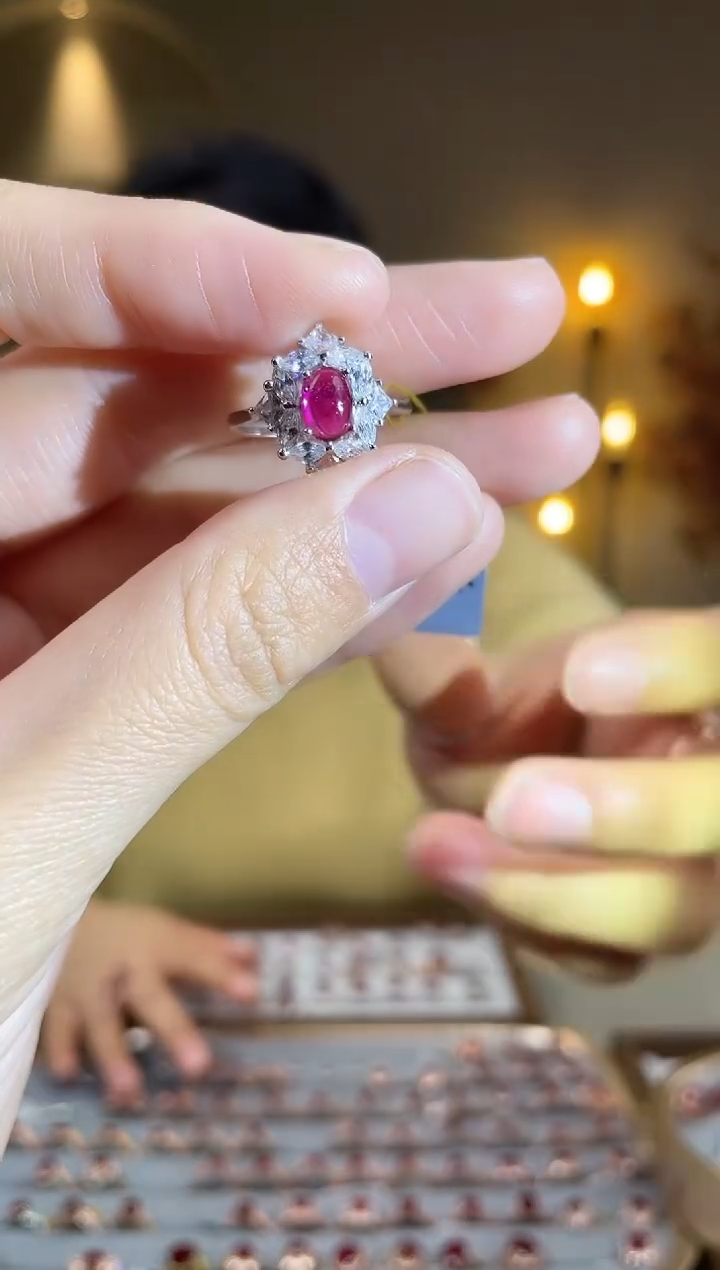 银S925镶嵌手饰碧玺手饰