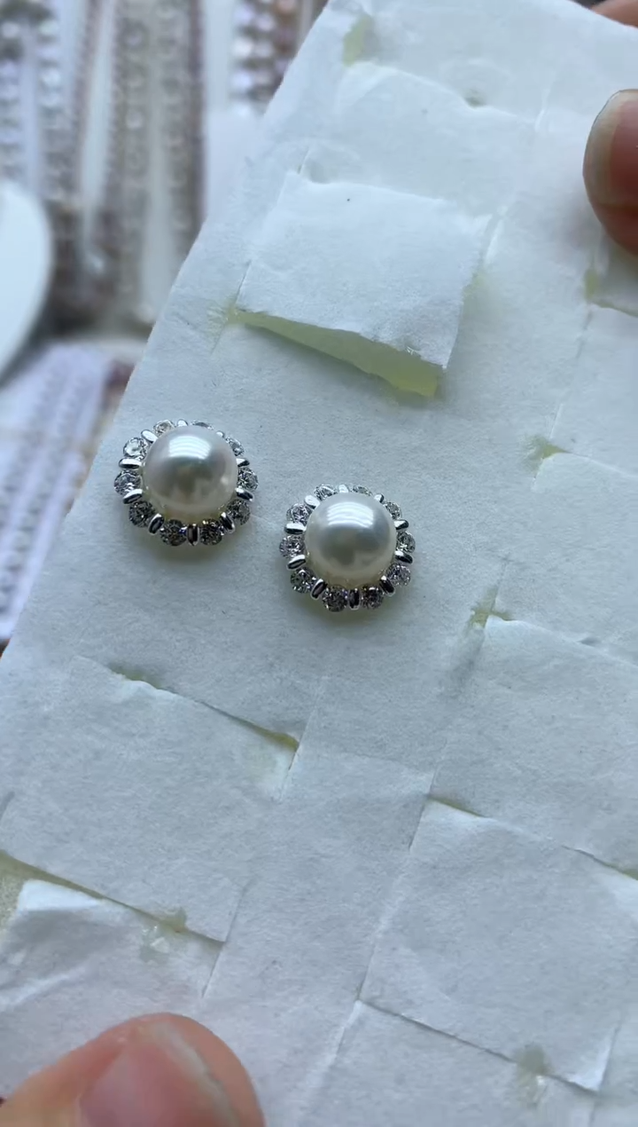 【闪购商品】淡水珍珠耳饰未镶嵌耳环