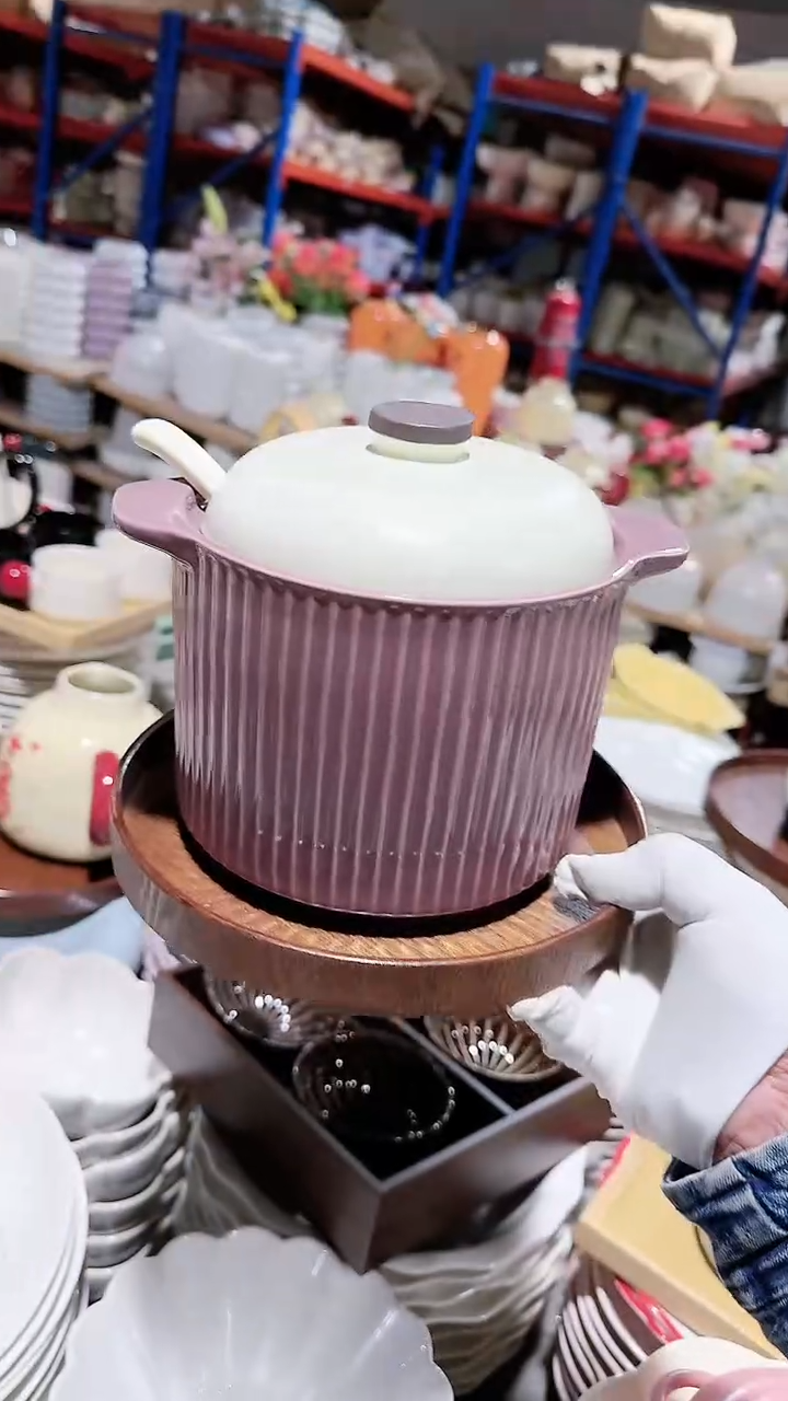 瓷片大号炖盅勺子2件套微瑕 凑满20元包邮