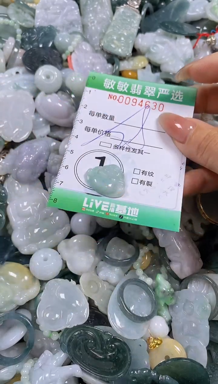 【闪购商品】翡翠颈饰未镶嵌闪购0094630多样性发其一