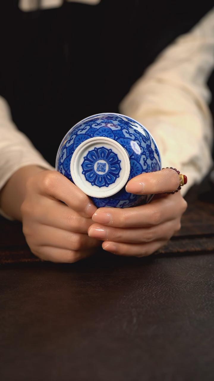 【闪购商品】杯仪贤堂唐宝相高脚普洱杯