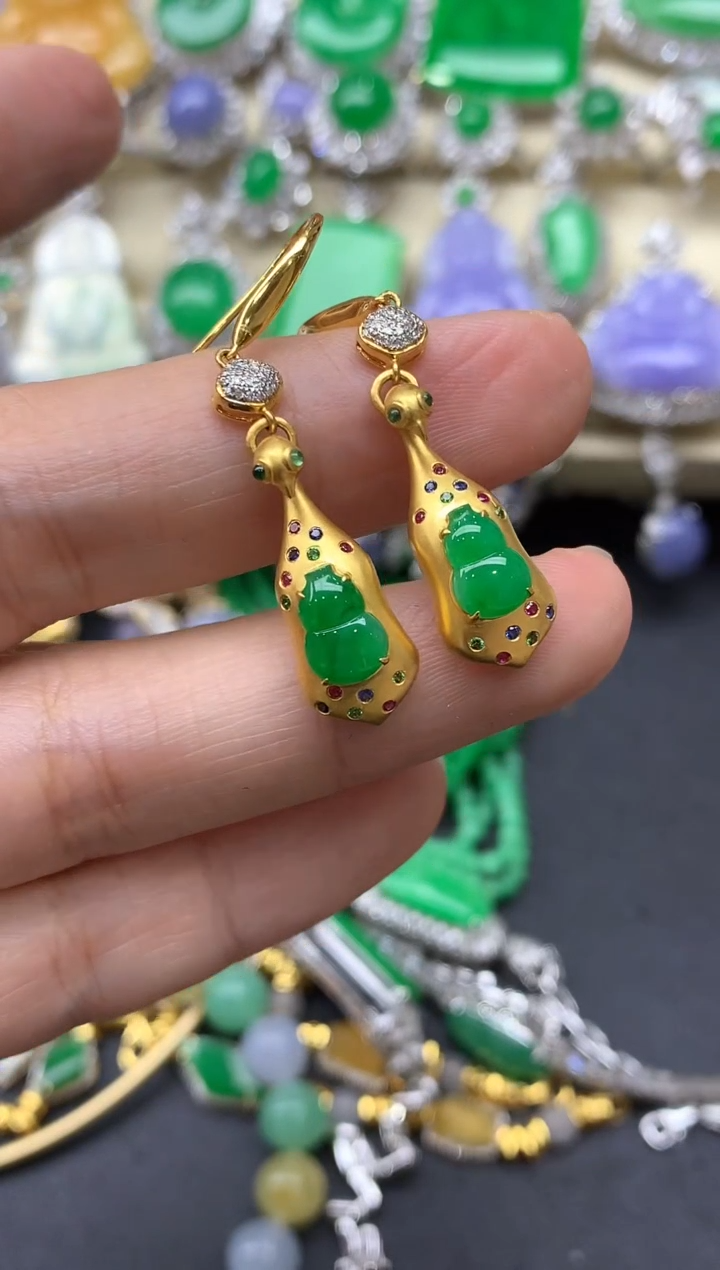 【闪购商品】翡翠颈饰18K金镶嵌658-中国好珍宝