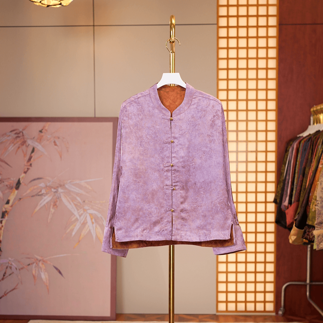 [流萤紫墨-外套]新中式国风女士双面双穿外套