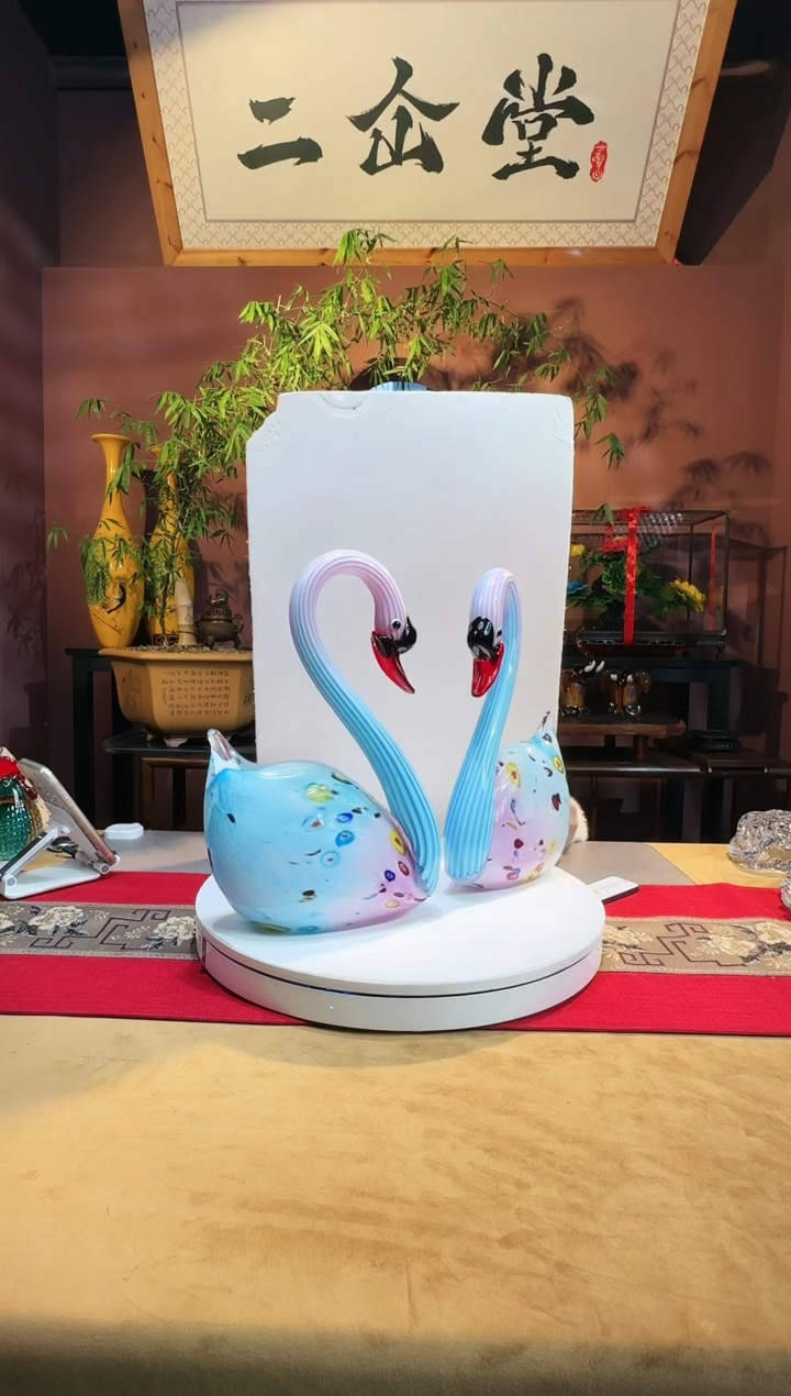 【闪购商品】琉璃手工艺品天鹅