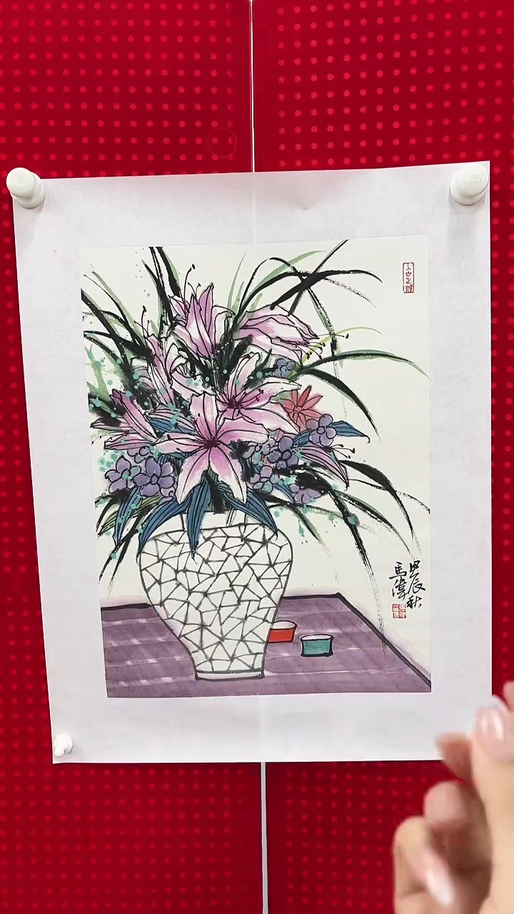 国画马老师绘画作品 带荣宝斋宁波证书