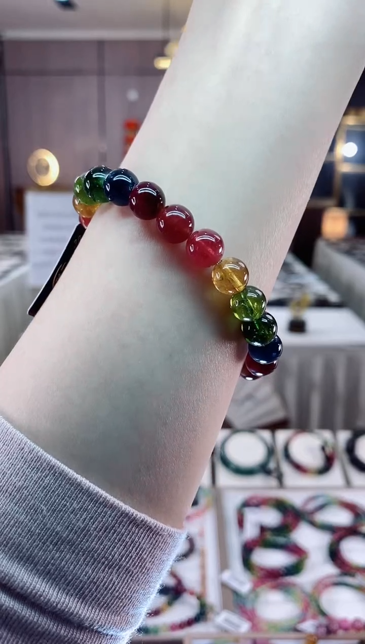 【闪购商品】单圈手串8mm+未镶嵌碧玺dan多样性发货一条