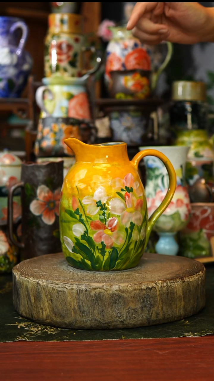 陶瓷84景德镇手工高温釉下彩