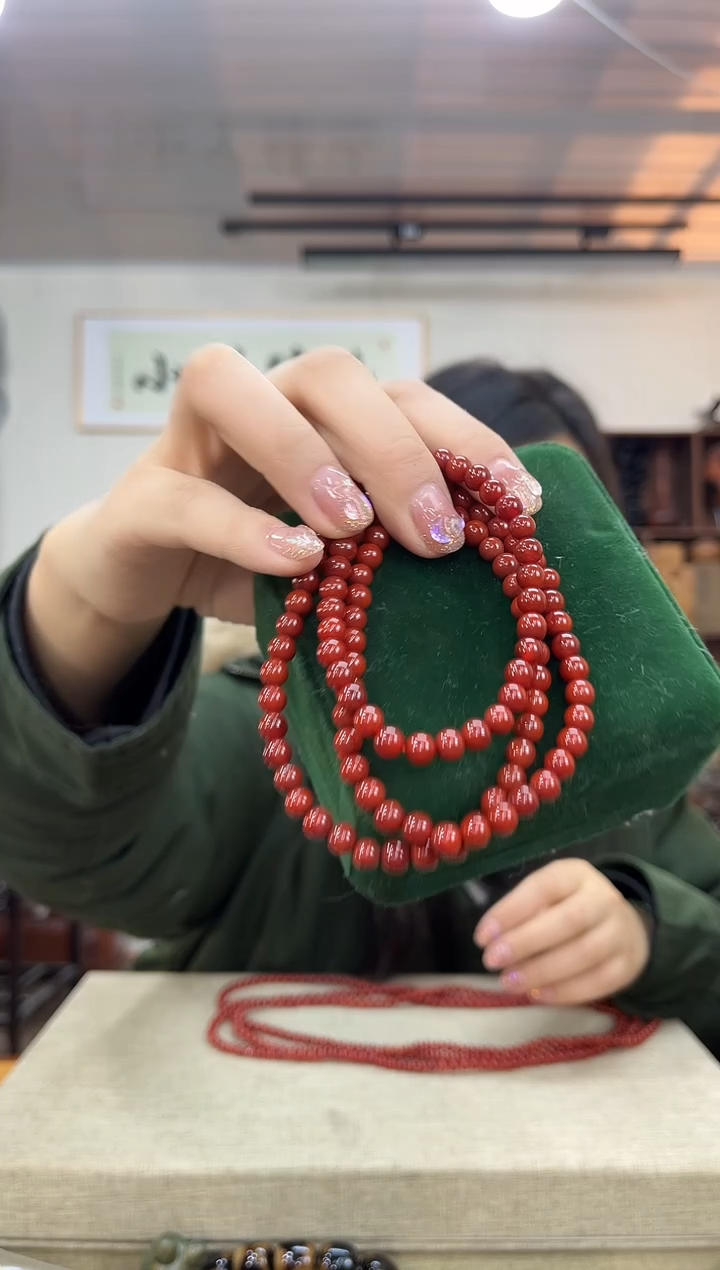 【闪购商品】木0721宝山南宏串0.6多圈木木牛红